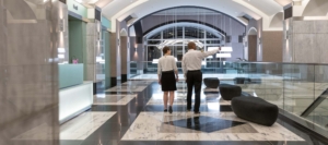 HUB Enterprises executive protection services officer protecting executive